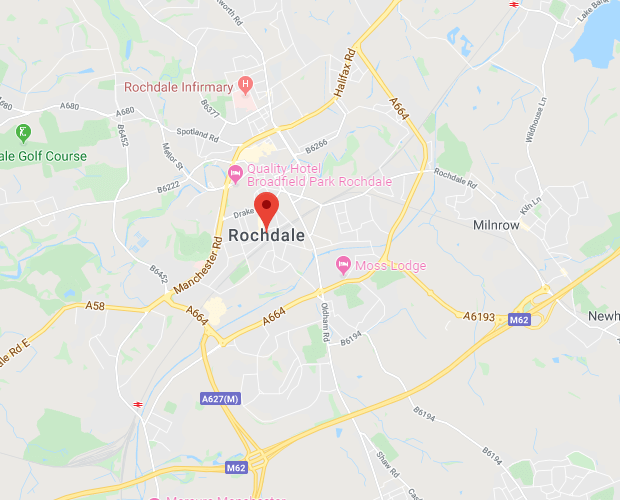 Map of Rochdale